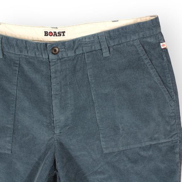 BOAST USA Mens 40 Patch Pocket Corduroy Short Blue NWT 7" - Picture 4 of 8
